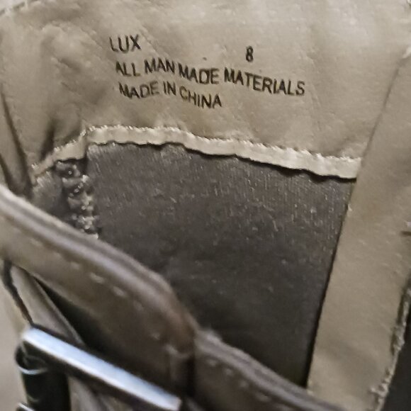 Charlotte Russe Lux Ankle‎ Booties in Gray, Size 8, Almond Toe, Buckle Detail - Picture 9 of 9